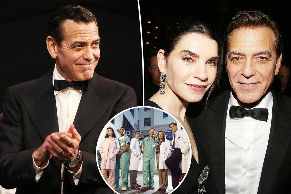 Clooney has ‘ER’ reunion with Julianna Margulies, Anthony