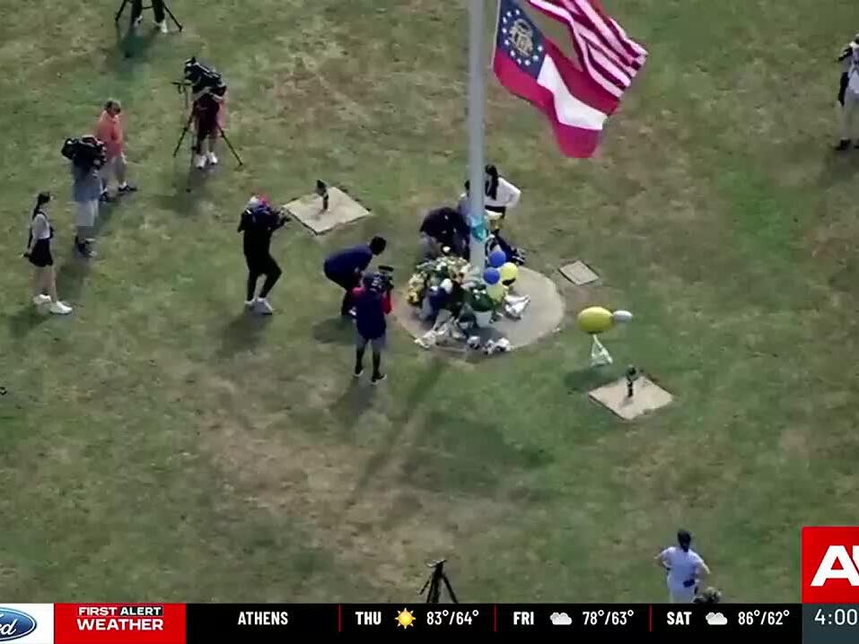 Memorial grows outside Apalachee High School after shooting