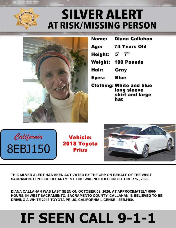 74-year-old woman missing for 10 days was last seen in West Sacramento ...