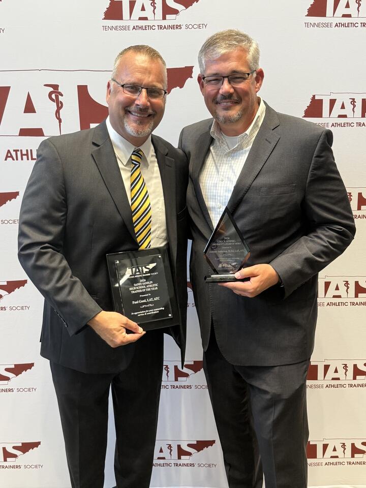 Anderson, Good recognized for leadership in athletic training