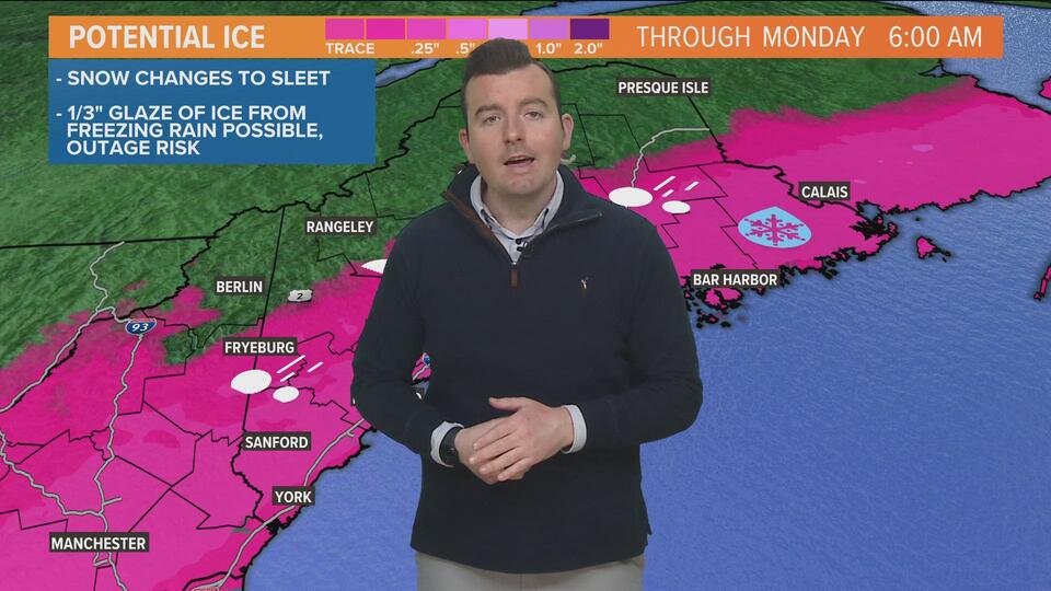 STORM CENTER: Snow shifting to freezing rain in parts of Maine - NewsBreak