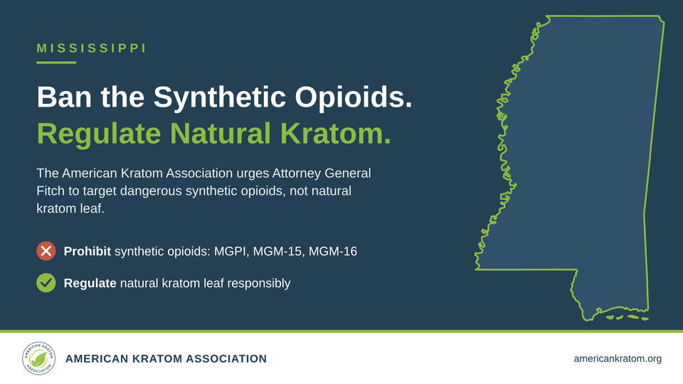 American Kratom Association Urges Mississippi Attorney General Fitch to ...