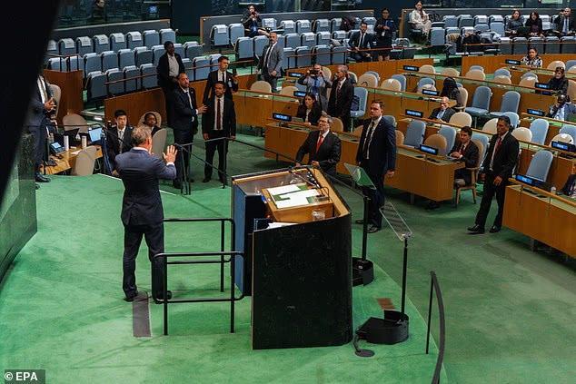 Wild scenes at UN as Cuban minister charges at Trump ambassador before US aide is attacked