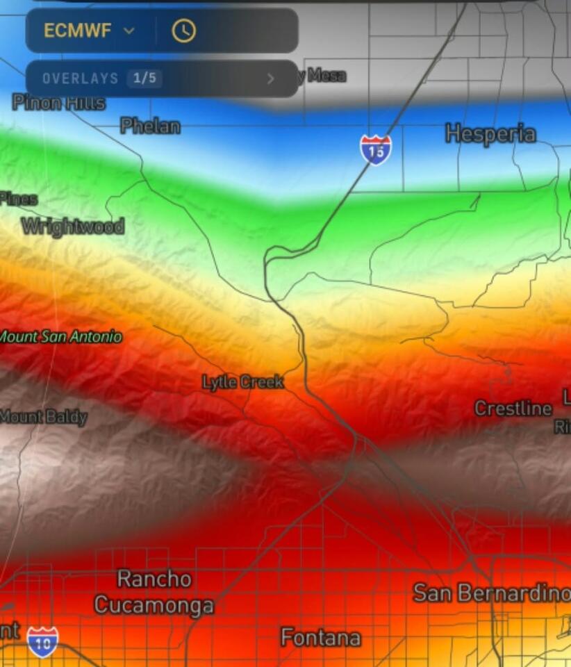 High Wind Warning for Thursday Thought Saturday for Inland Empire Valleys