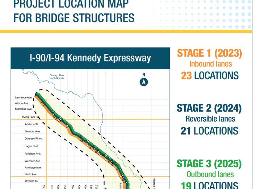 Major Construction Project on the Kennedy Expressway Will Begin Monday