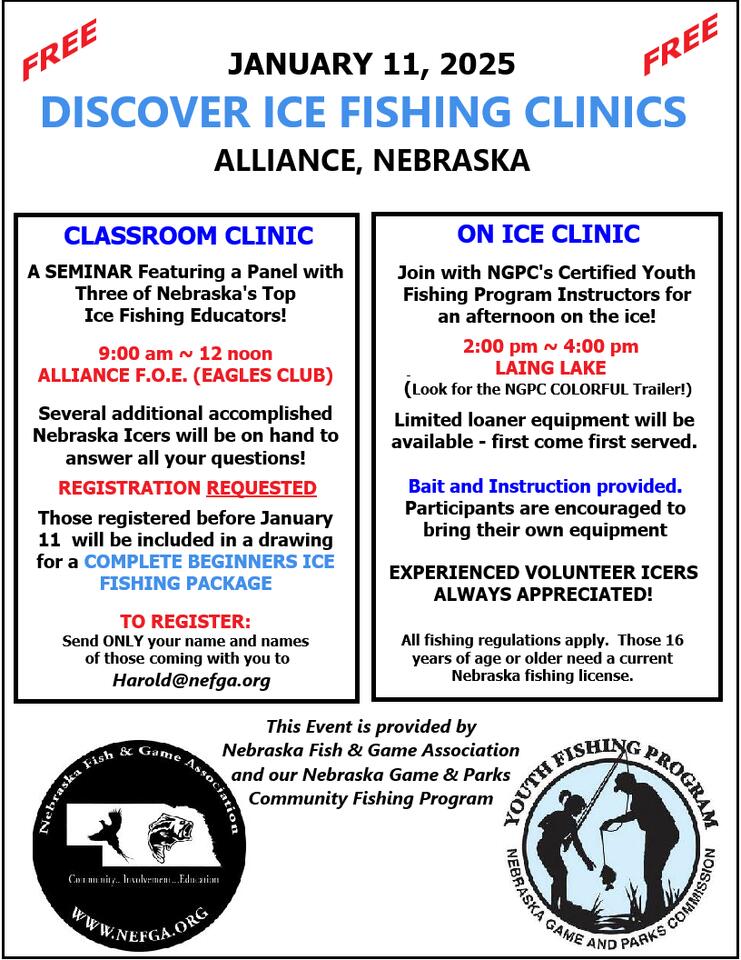 Ice fishing clinics coming to Alliance - NewsBreak