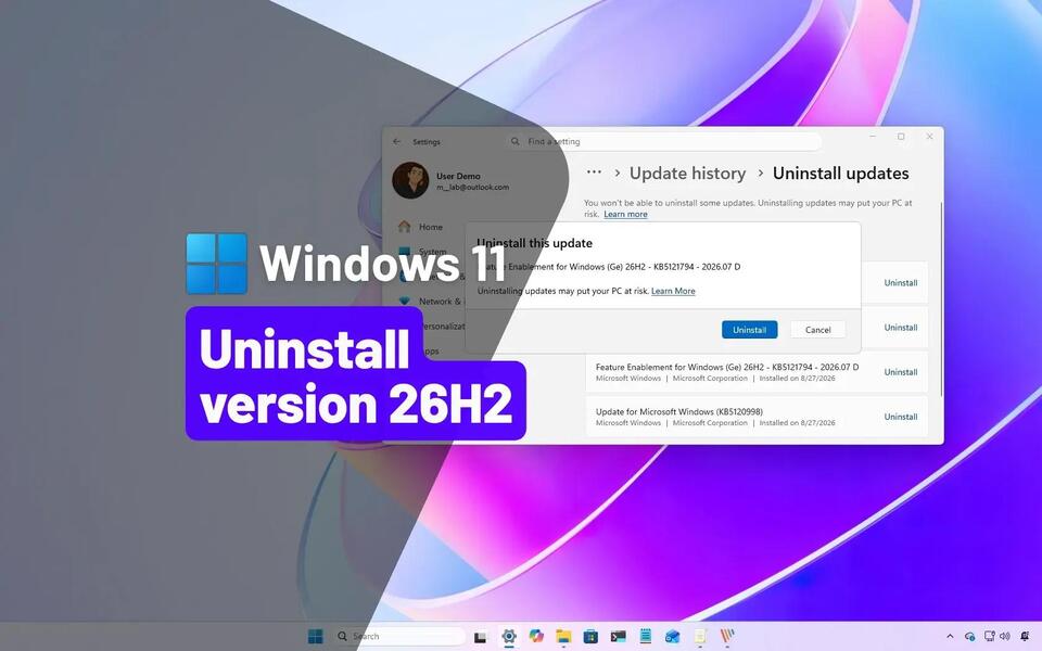 How to safely uninstall Windows 11 26H2
