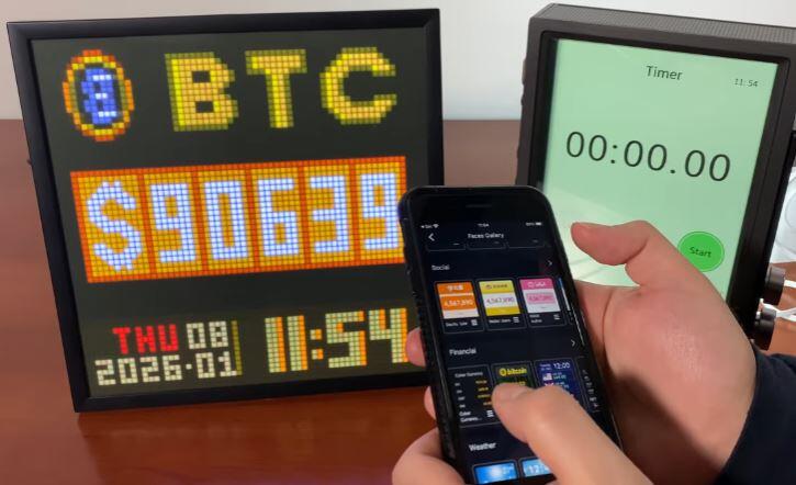 Divoom Pixoo64 vs. Times Frame: App Smart Pixel Art Bitcoin Displays ...