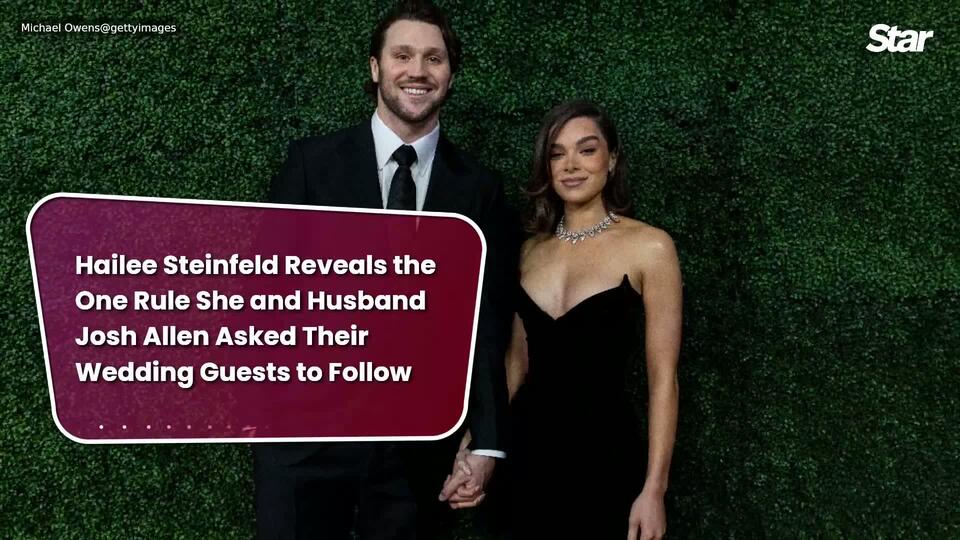 Hailee Steinfeld Reveals the One Rule She and Husband Josh Allen Asked  Their Wedding Guests to Follow - NewsBreak