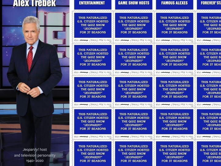 Alex Trebek legacy cemented as Jeopardy! host honored with postage stamp(00)