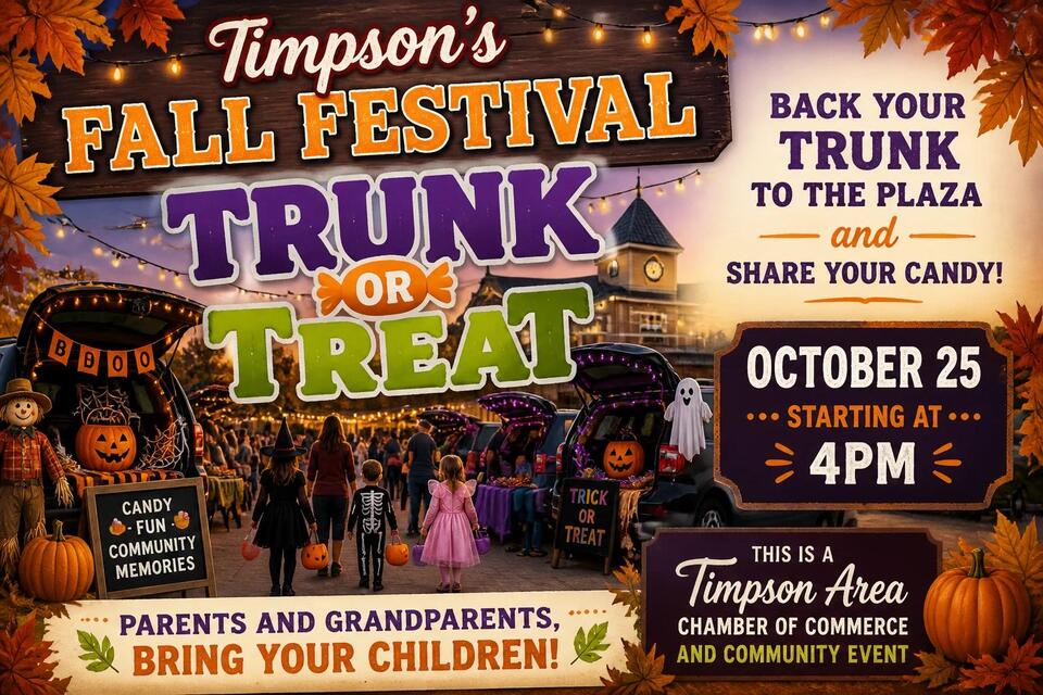 Timpson Fall Festival Trunk or Treat Set for October 25 - NewsBreak