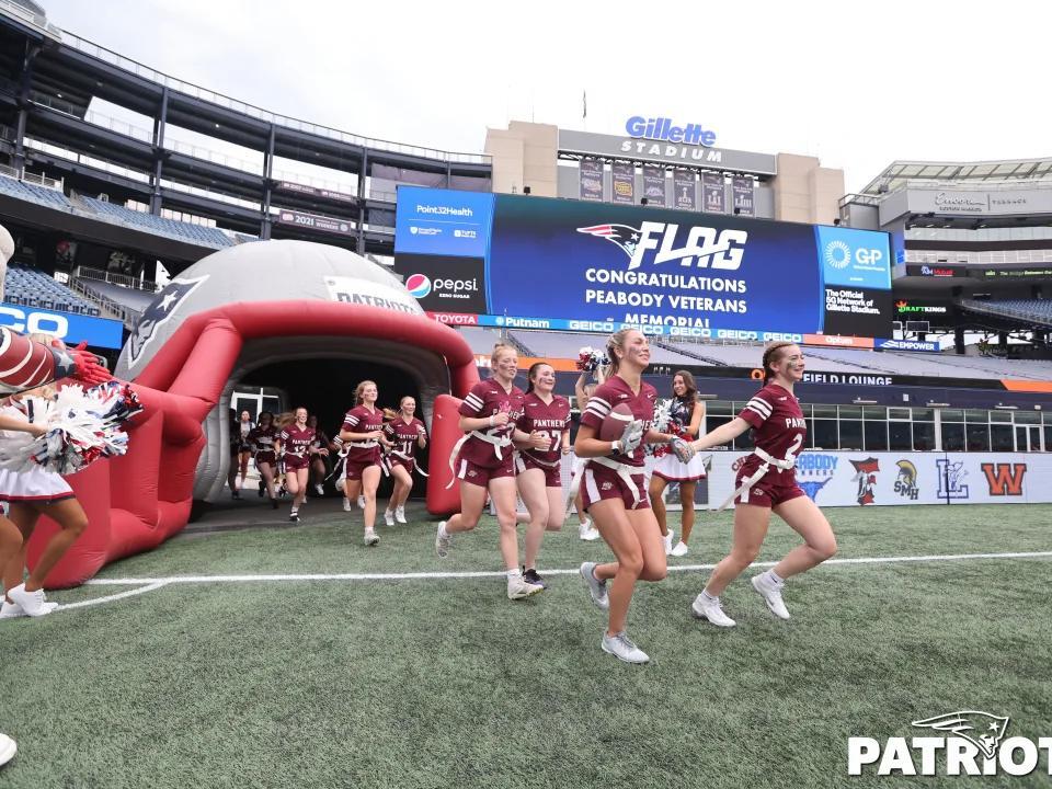 Patriots crown Leominster as girls high school flag football champions