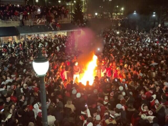 Thousands flood Kirkwood Avenue after IU championship win - NewsBreak