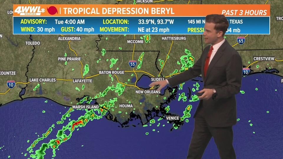 New Orleans Weather: Tropical showers Tuesday with less heat - NewsBreak