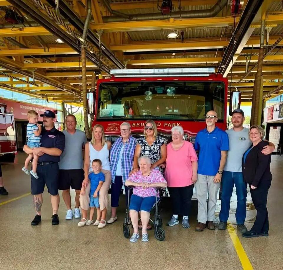 Bedford Park Fire Department dedicates new engine to late retired Chief ...