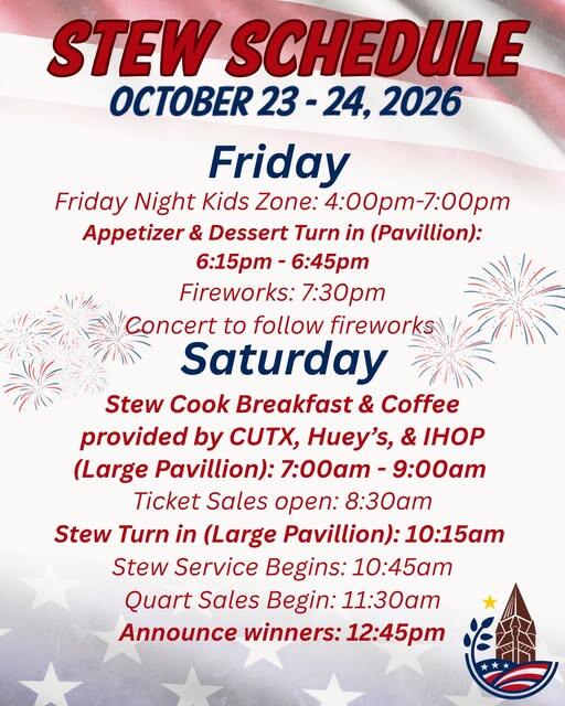 Hopkins County Stew Championship Timetable - NewsBreak
