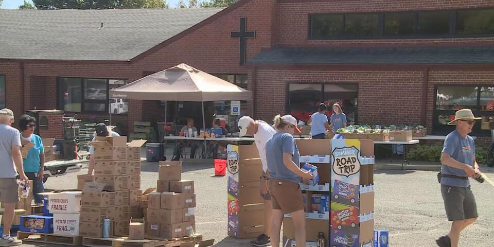 Harvesters’ food distribution line provides support as other drives ...