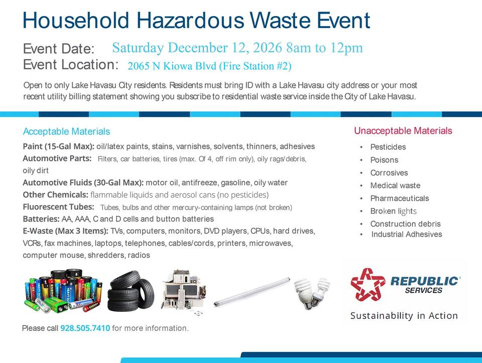 Free hazardous waste drop-off on Dec. 12 - NewsBreak