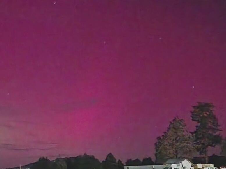 Northern lights in Big Bear