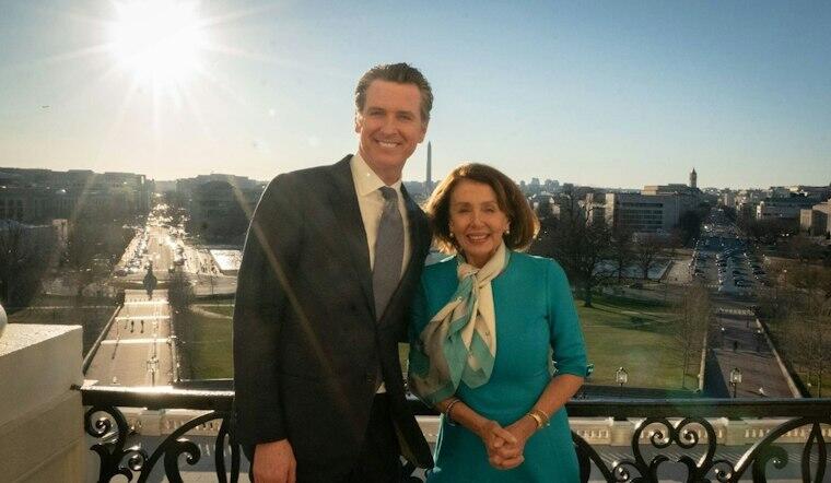 Newsom, Pelosi Rally San Francisco Crowd Against Prop 39 Voter ID ...