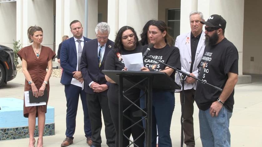 Family, state officials hold news conference in wake of shooting death ...