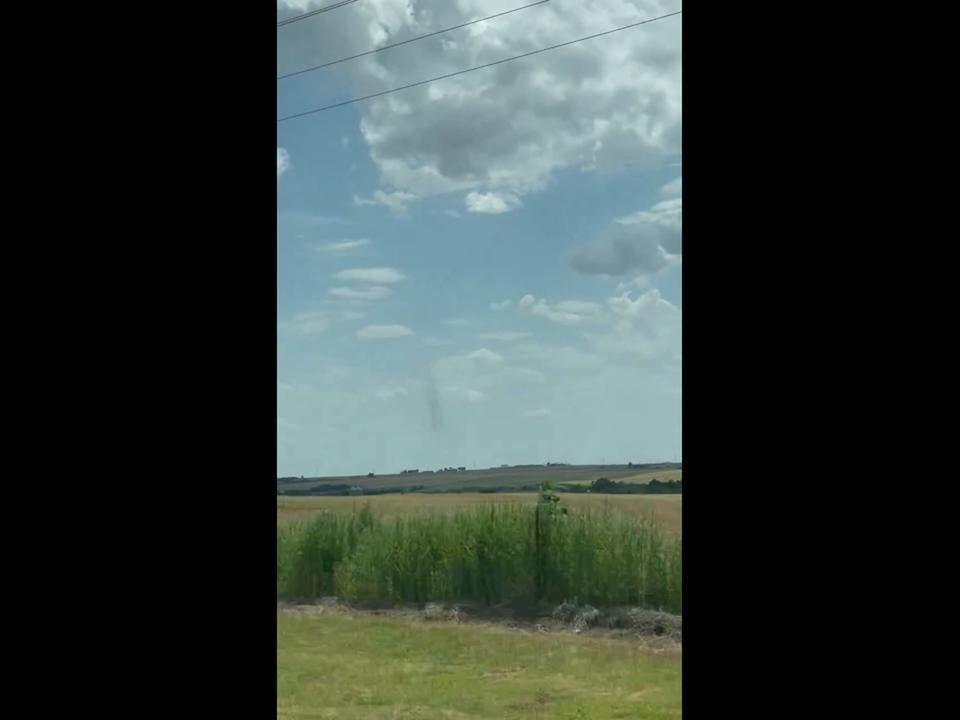 US Dust Devil Spotted In Hinton, Oklahoma On Independence Day