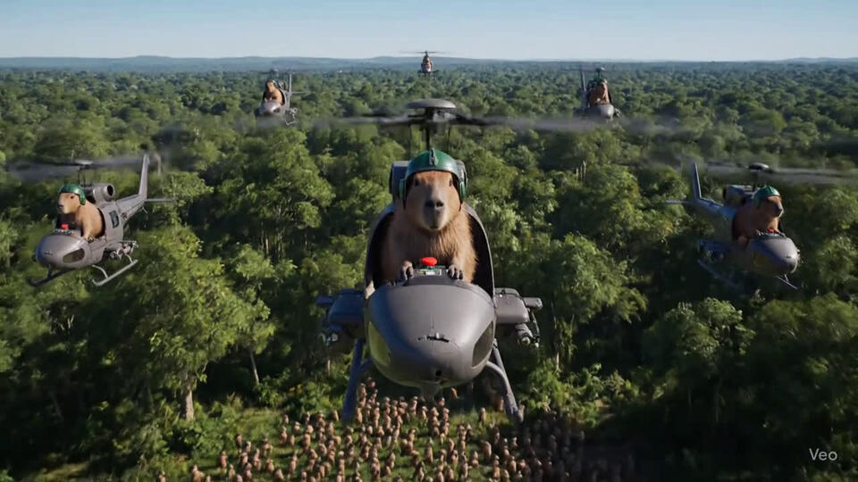 AI made capybara fly - did I wake up right? #WeirdAI #CapybaraGoals # ...