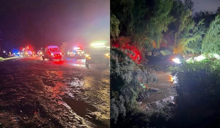 Flash Flood Sweeps Car Into Radium Springs Arroyo, CBP Copter Joins ...
