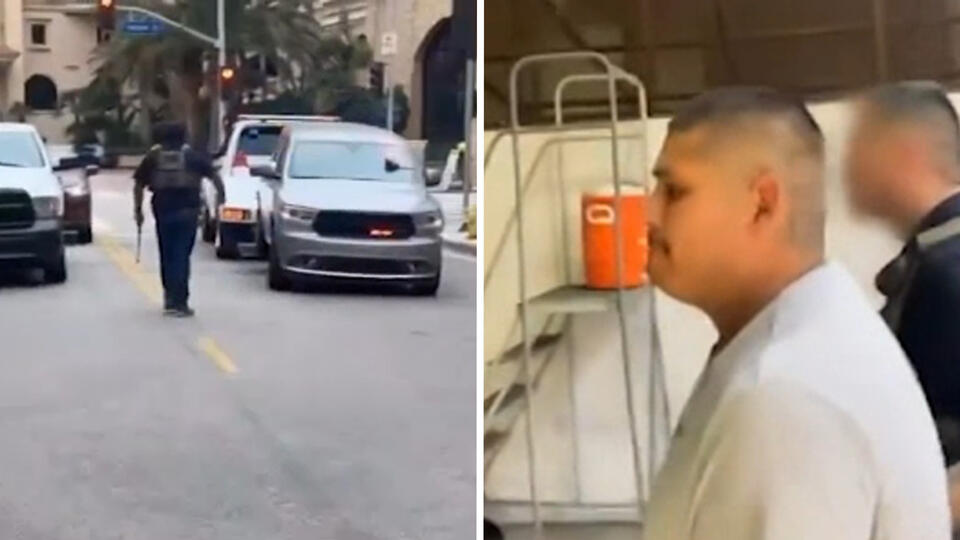 Man accused of illegally towing ICE vehicle during raid found not ...