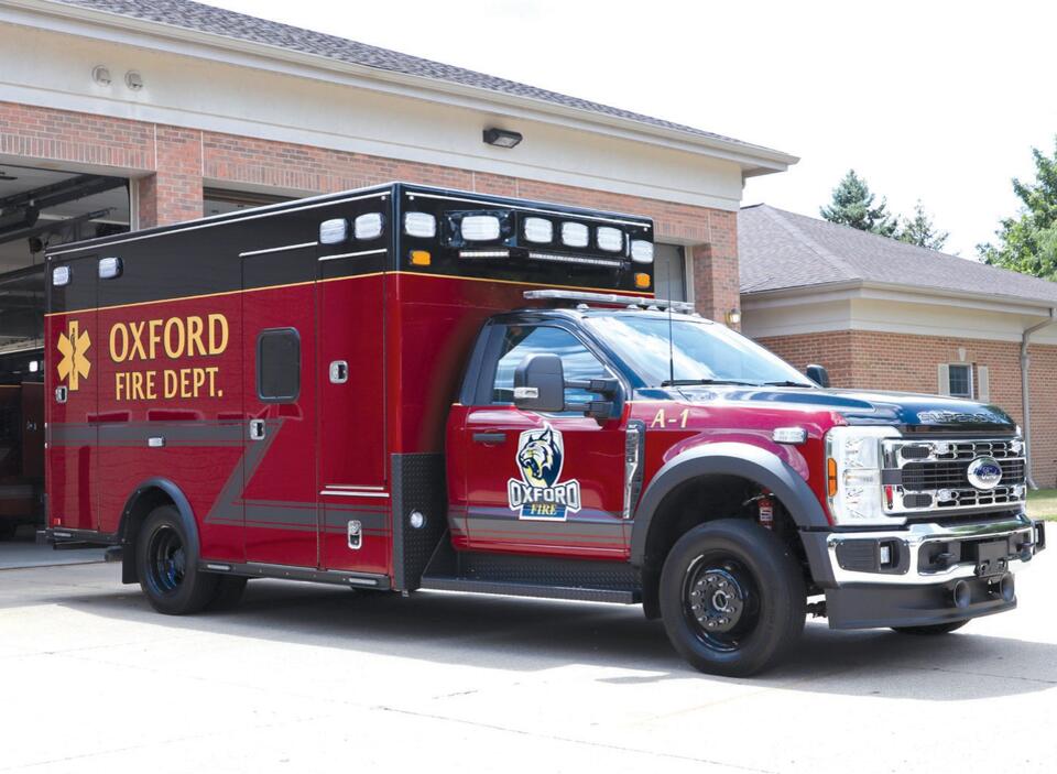 Oxford Fire Dept. receives two new ambulances