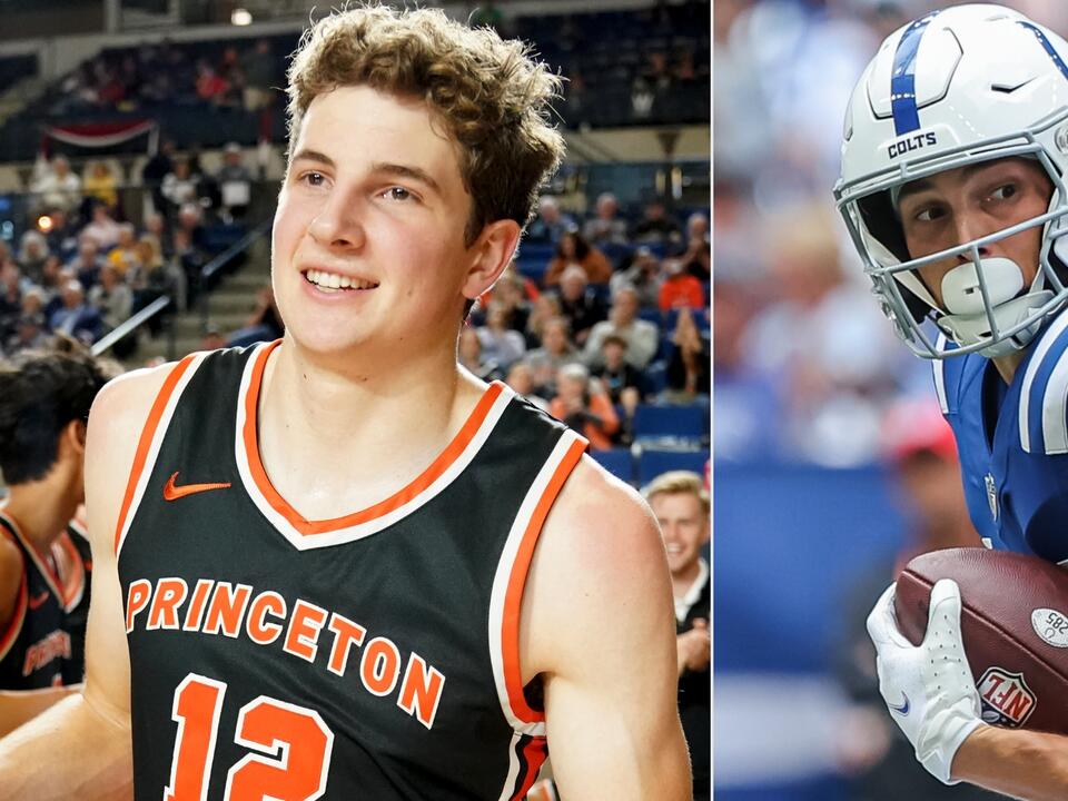 Is Princeton's Caden Pierce related to Alec Pierce? Colts WR a 'proud big  brother' watching March Madness