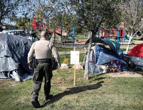 Seven arrested in Spring Valley homeless encampment sweep - NewsBreak