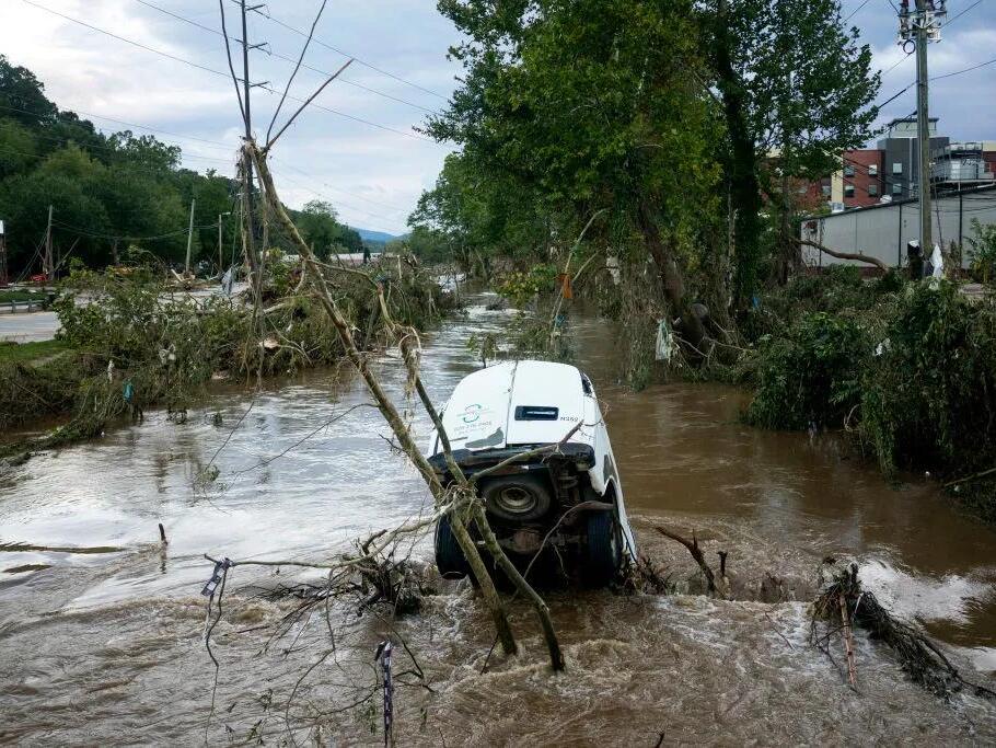 Asheville clamoring for gas, cash and emergency supplies as they're crushed by water