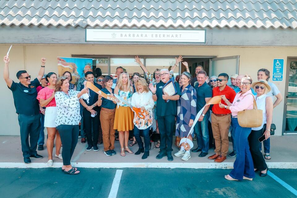 Barbara Eberhart Gallery Celebrates Ribbon Cutting, Blossoms in The Perez Art District