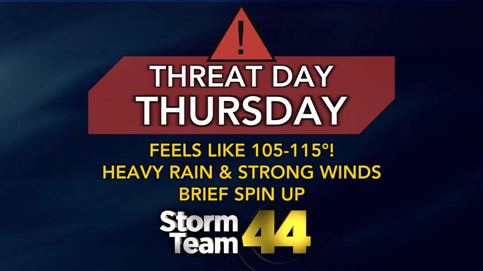 Dangerous heat continues Thursday; severe weather threat - NewsBreak
