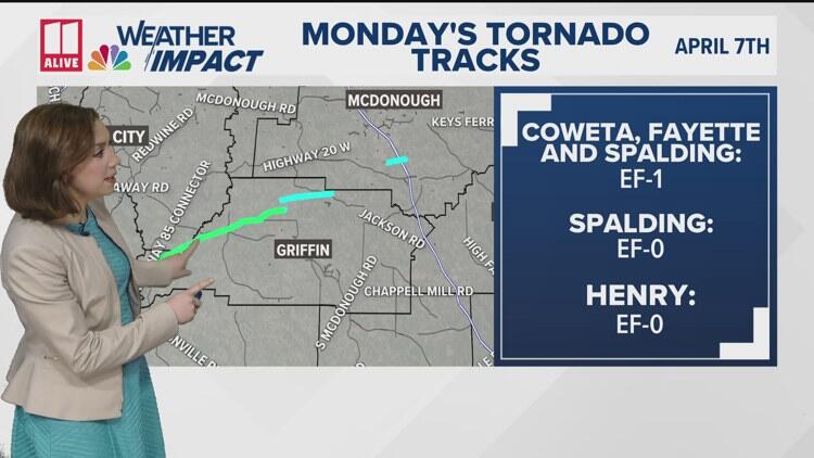 Three tornadoes confirmed from Monday morning's storms - NewsBreak