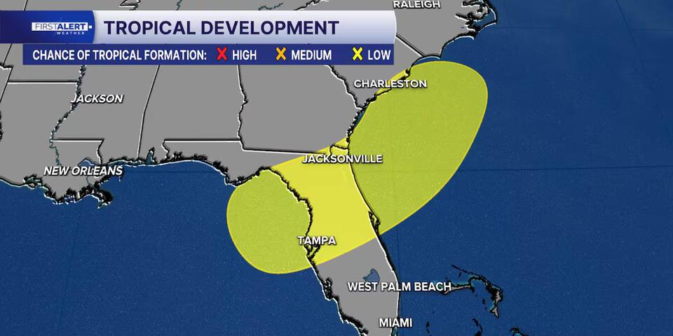 TROPICS: Monitoring 2 areas both with low chance of tropical development