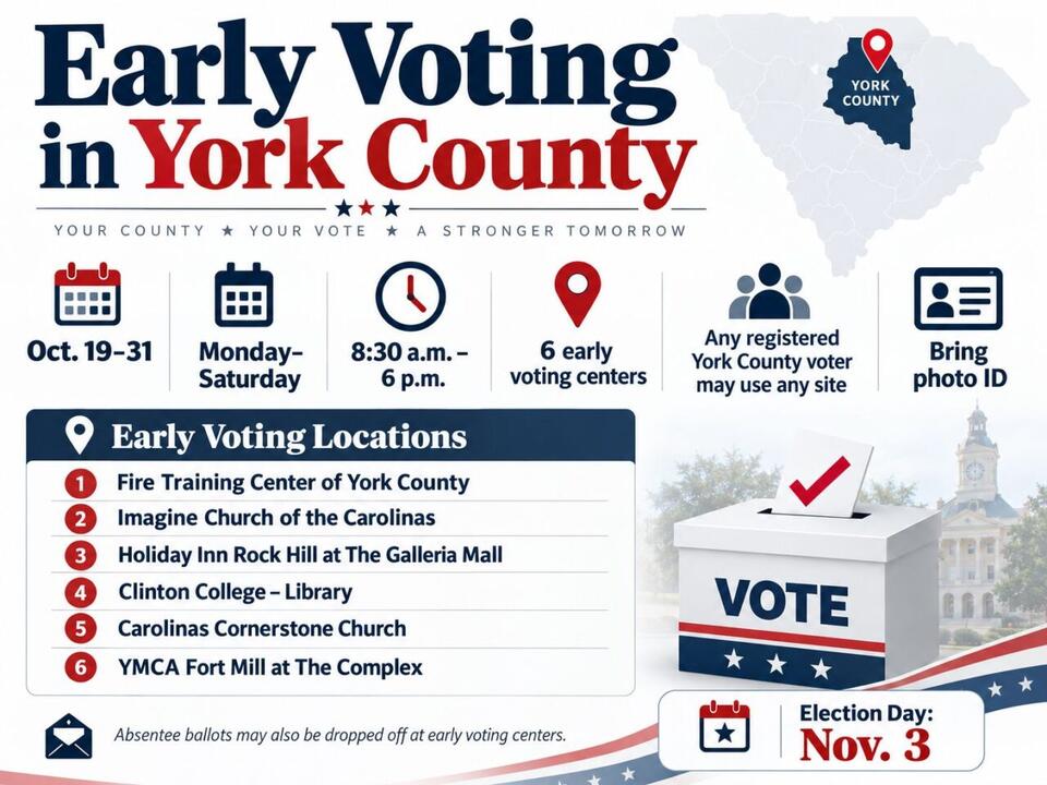 York County Doubles Early Voting Sites For November General Election ...