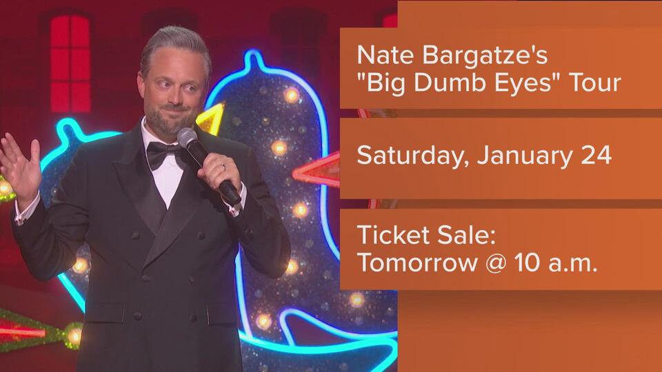 Comedian Nate Bargatze's 'Big Dumb Eyes' tour coming to Toledo