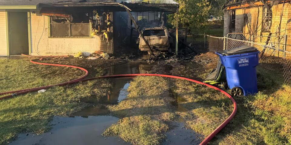 Two Collinsville homes damaged by fire after reported car explosion ...