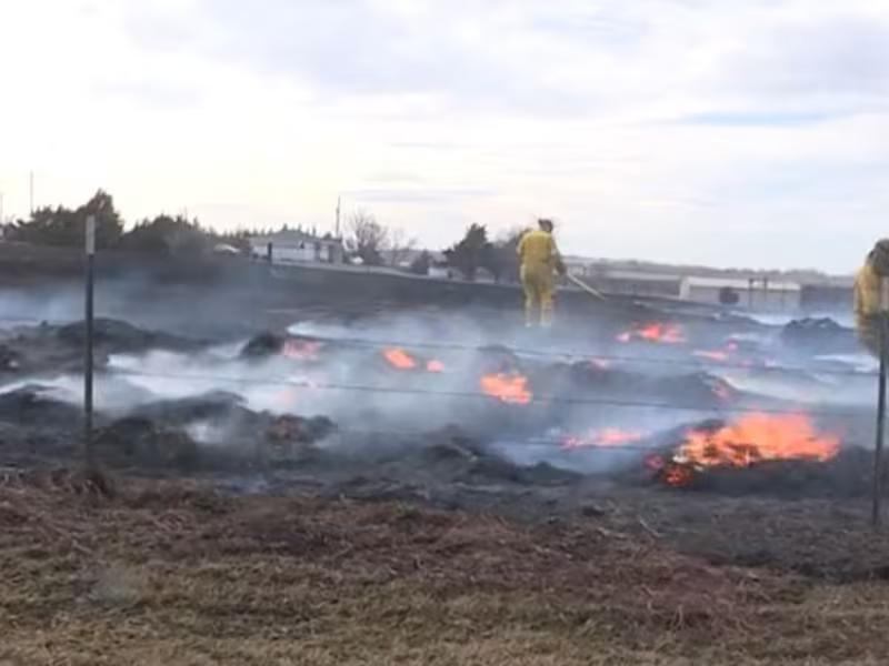 Firefighters contain Saline County wildfire, homes spared