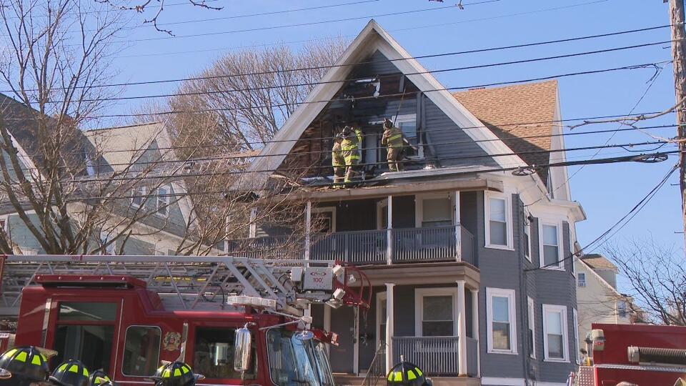 Firefighters battle house fire in Providence - NewsBreak