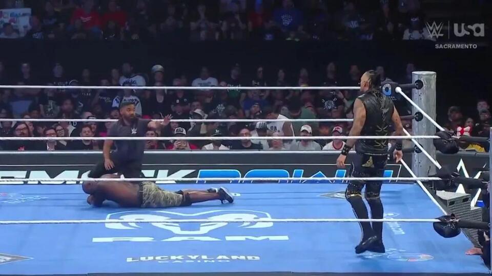 R-Truth vs. Damian Priest Ends Early After Legitimate Referee Stoppage ...