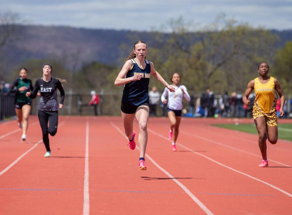 Top sprinters take charge in second girls track and field performance