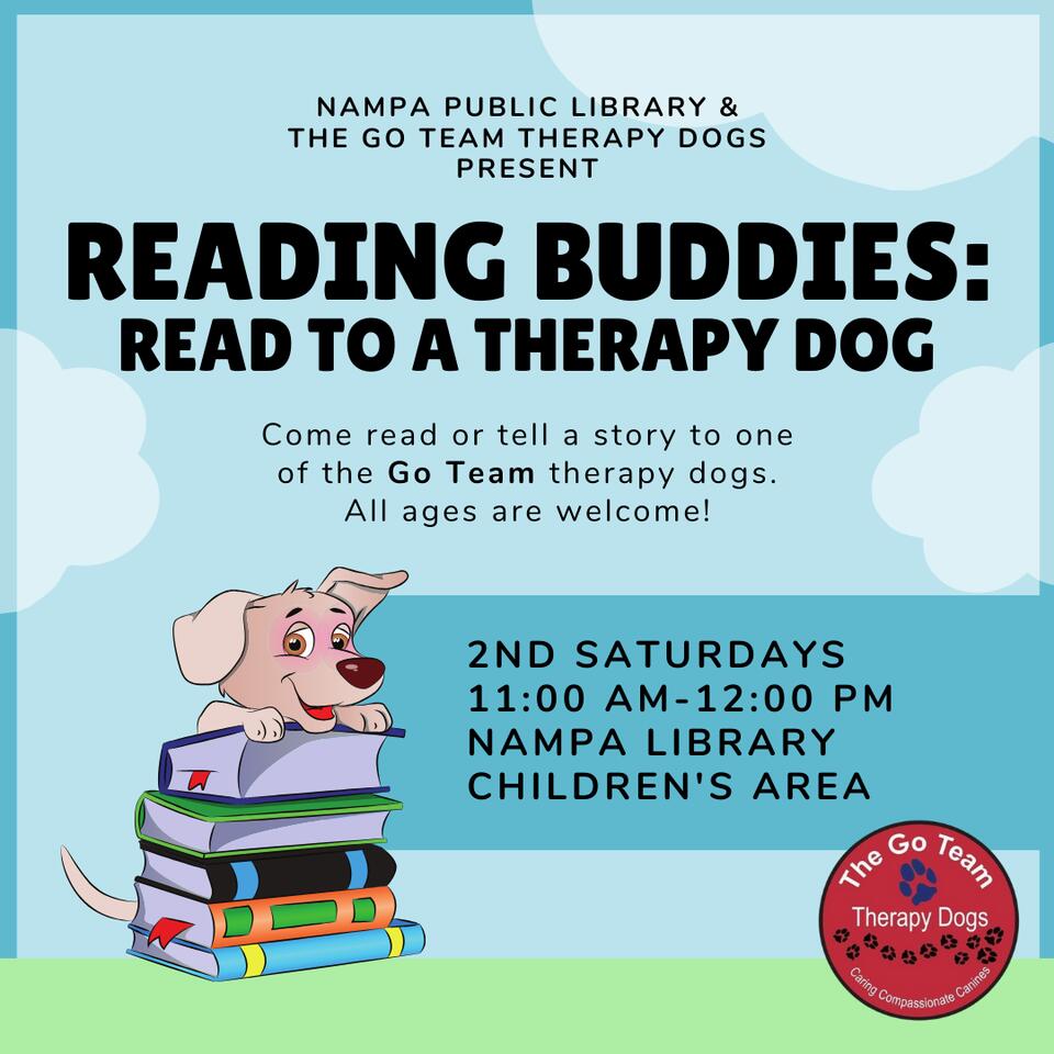 📅 Read to a Therapy Dog at Nampa Library (Monthly) - NewsBreak