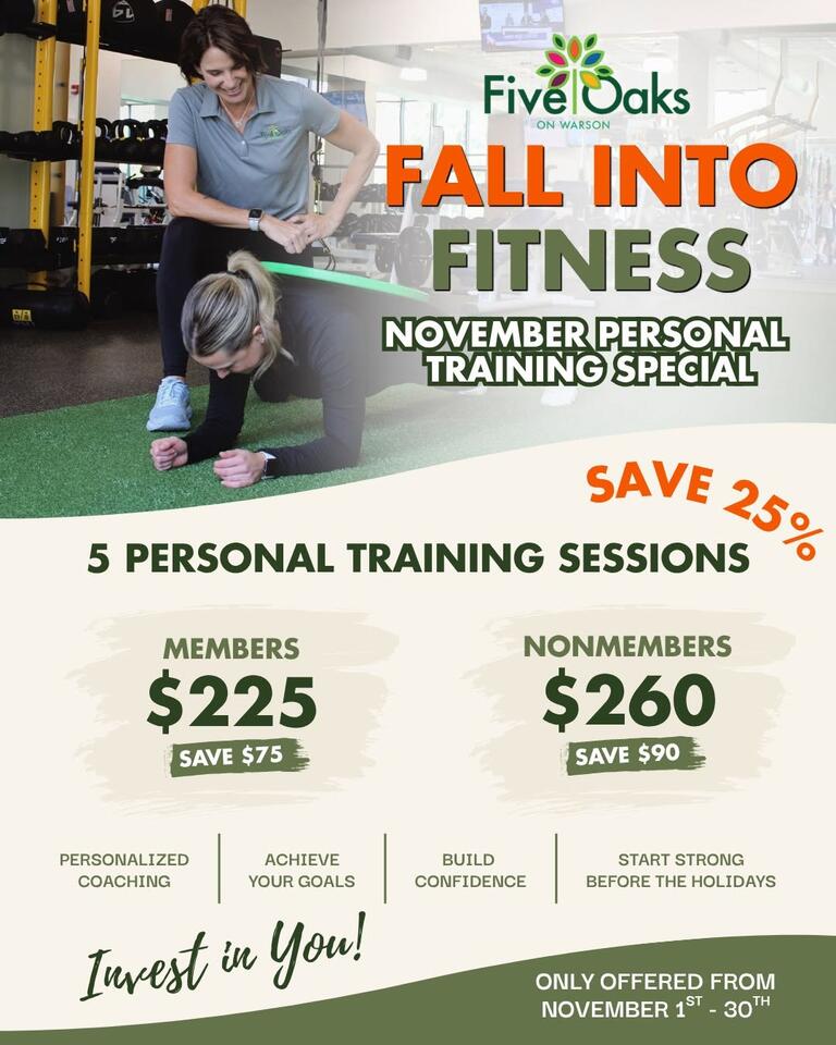 November personal training discount in Olivette - NewsBreak