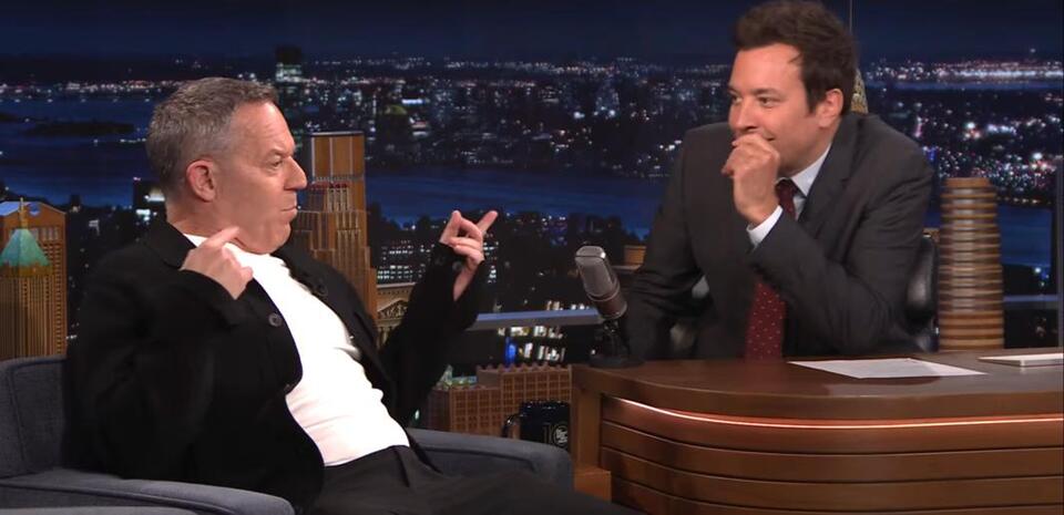 Jimmy Fallon Fawns All Over MAGA Late-Night Host Greg Gutfeld in Softball  Chat - NewsBreak