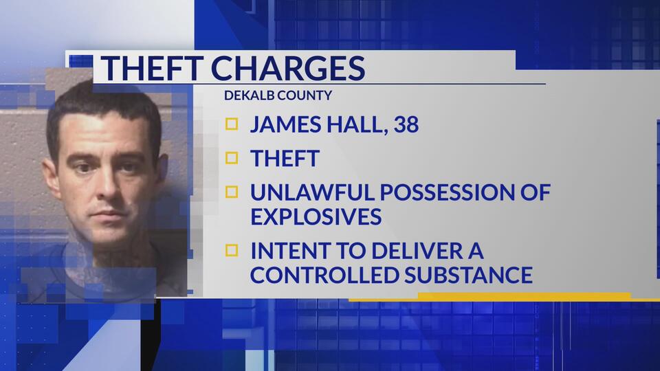 DeKalb man arrested for drugs and explosives faces new burglary charges ...