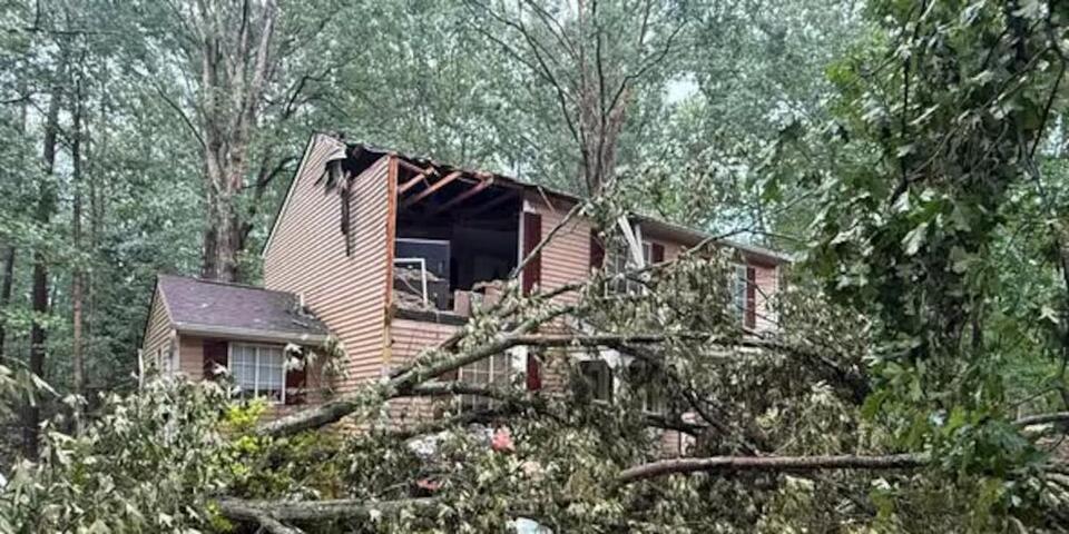 Trees damage homes, close roads as storms sweep through Chesterfield