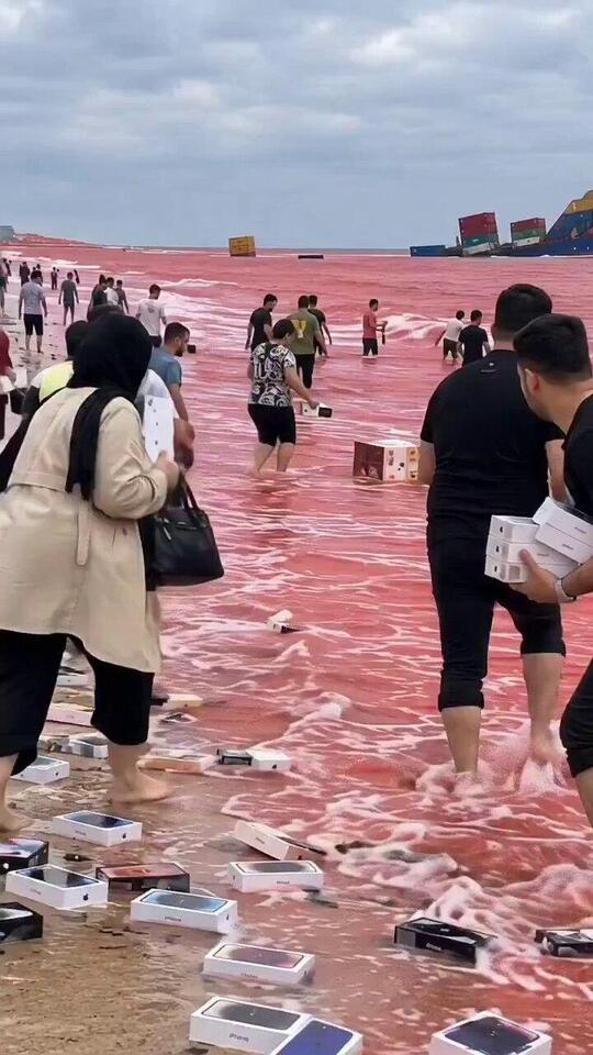Fact Check: FAKE Video Shows People Fishing iPhones Out of Water After ...